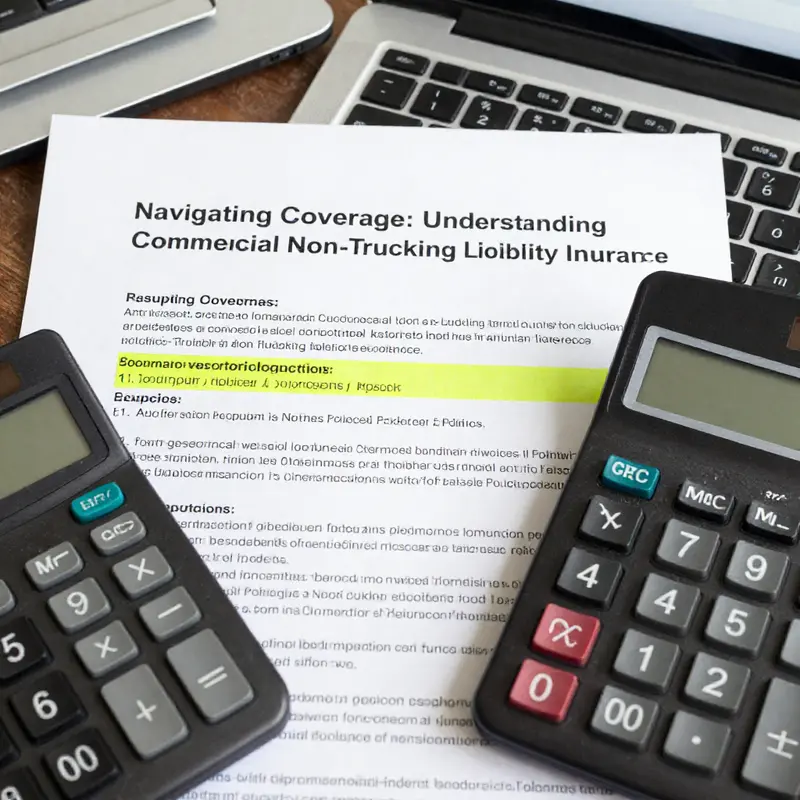 A truck utilized for non-trucking operations, emphasizing the need for commercial non-trucking liability insurance.