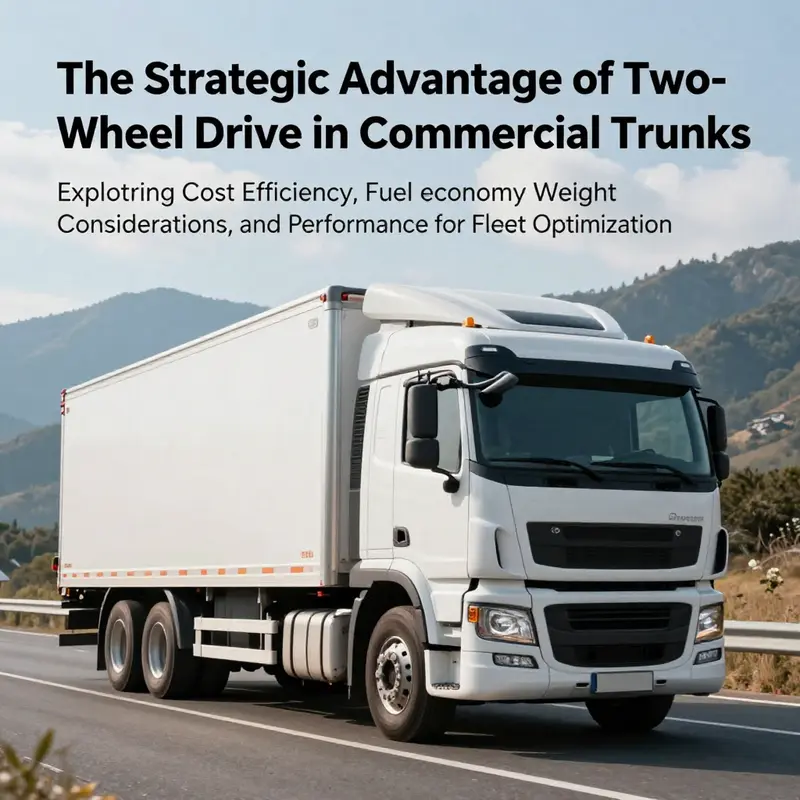 A commercial truck on an open road illustrating efficiency and modern technology in transportation.