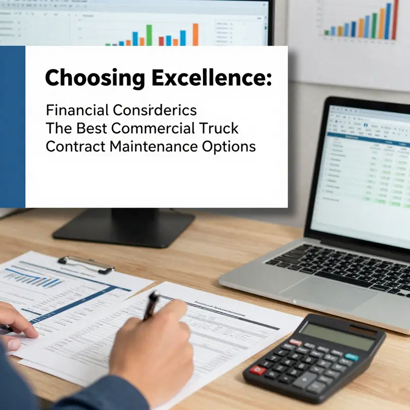 A scene depicting expert mechanics tending to commercial trucks, emphasizing the importance of specialized maintenance services.