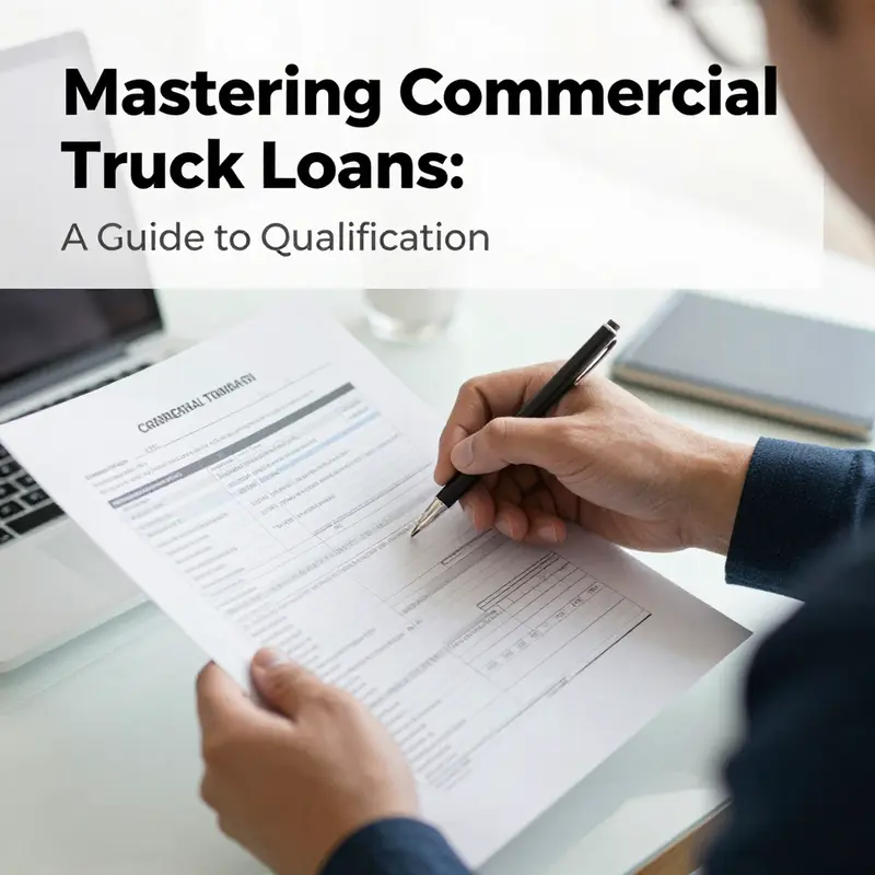 Business professionals reviewing the personal eligibility criteria for commercial truck loans.