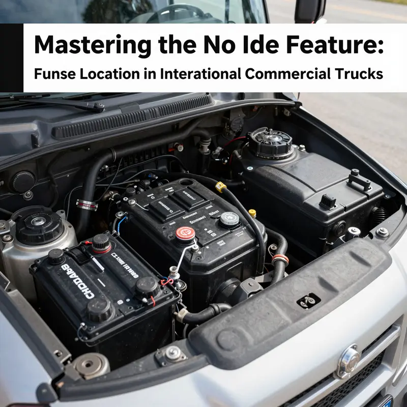 The fuse box layout illustrating crucial connections for the no idle function.