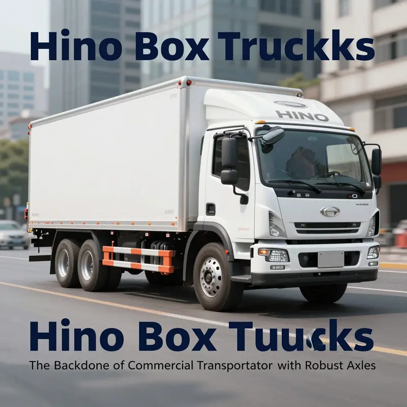 Highlighting Hino box trucks designed with commercial-grade features suitable for various transportation needs.