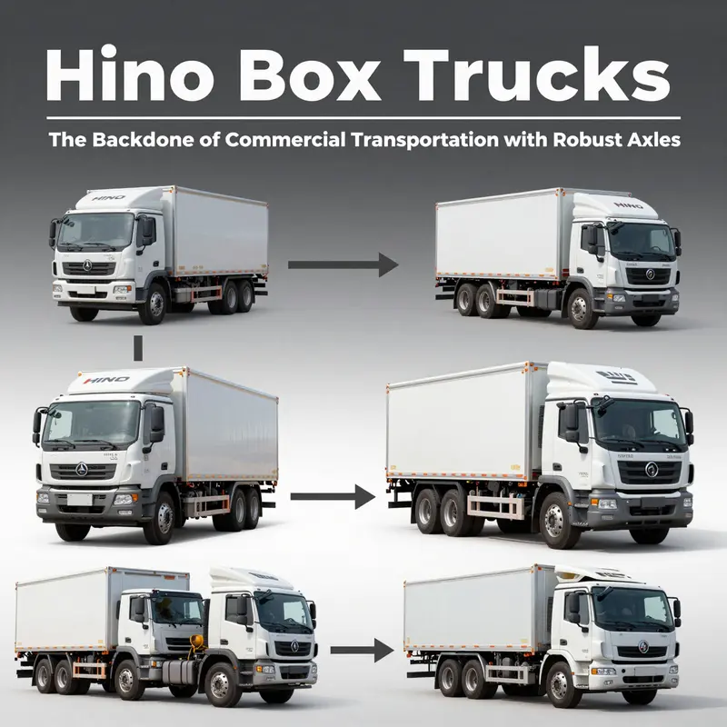 Highlighting Hino box trucks designed with commercial-grade features suitable for various transportation needs.