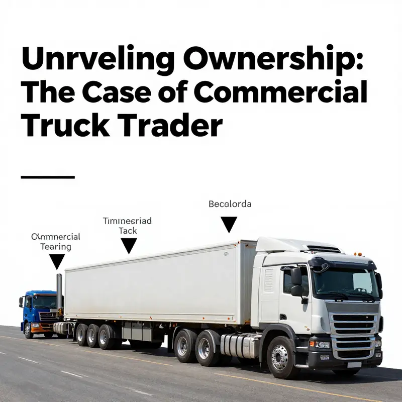 Infographic depicting key stakeholders and ownership structure of Commercial Truck Trader.