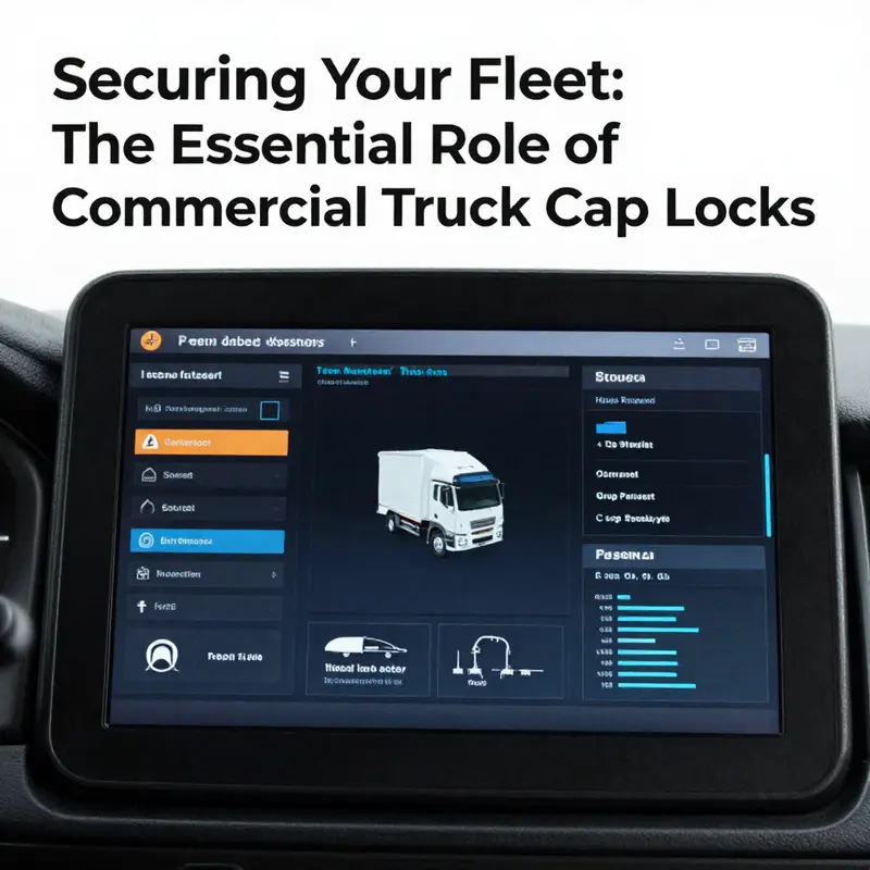 The essential role of lock systems in securing commercial truck caps against unauthorized access.