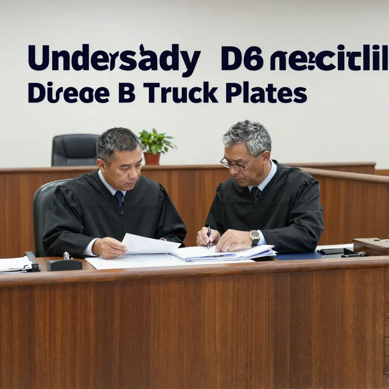 An Illinois B truck plate showcasing the unique registration for commercial vehicles.