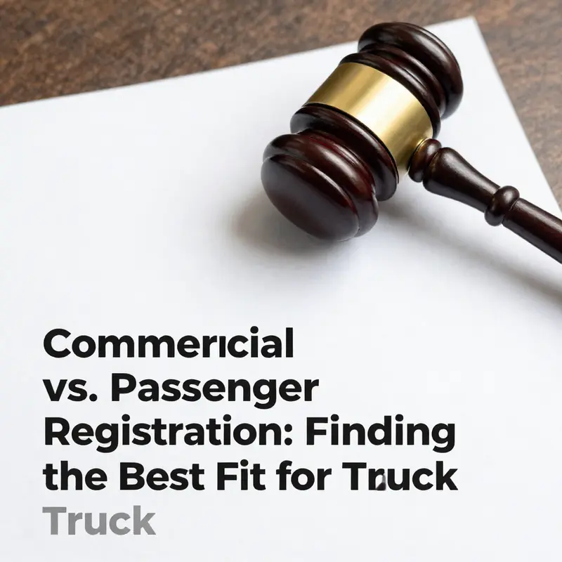 A diverse fleet of commercial trucks showcasing the advantages of registration.