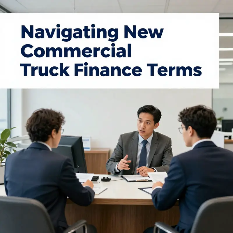 Exploring the typical financing durations for new commercial trucks.