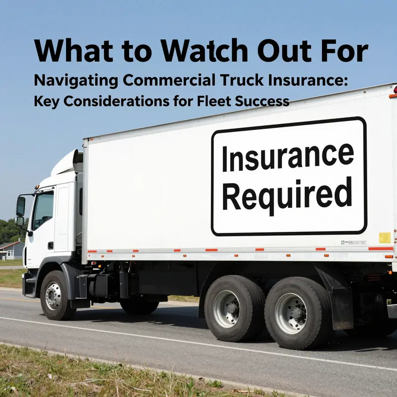 A commercial truck highlighting the importance of mandatory liability coverage for legal compliance.