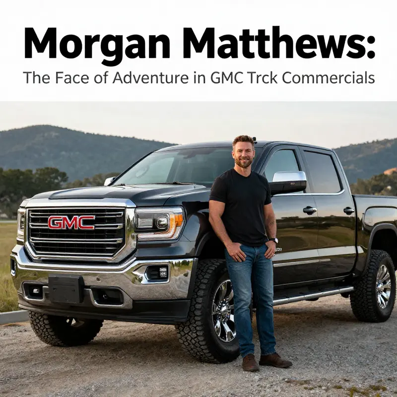 Morgan Matthews portrays strength and reliability as she stands next to the GMC truck, capturing the essence of adventure.