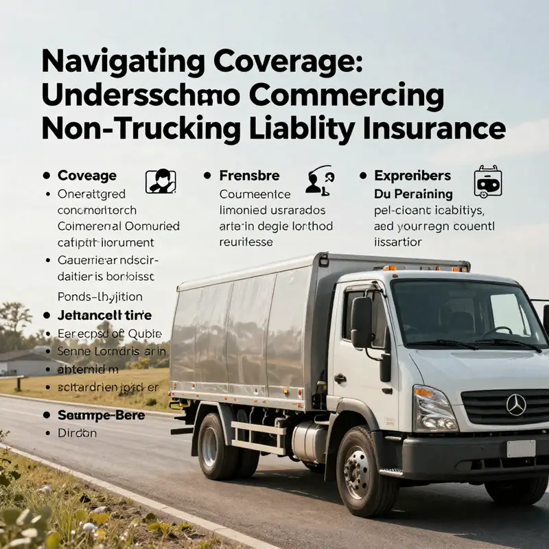A truck utilized for non-trucking operations, emphasizing the need for commercial non-trucking liability insurance.