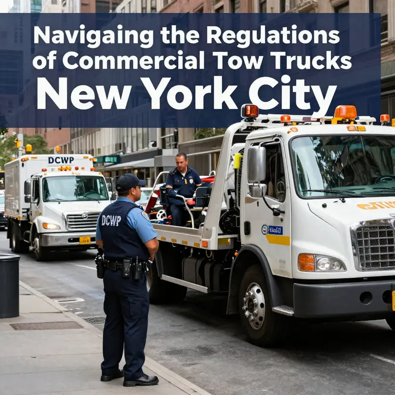 An overview of NYC’s regulatory landscape for commercial tow trucks, highlighting essential urban logistics.