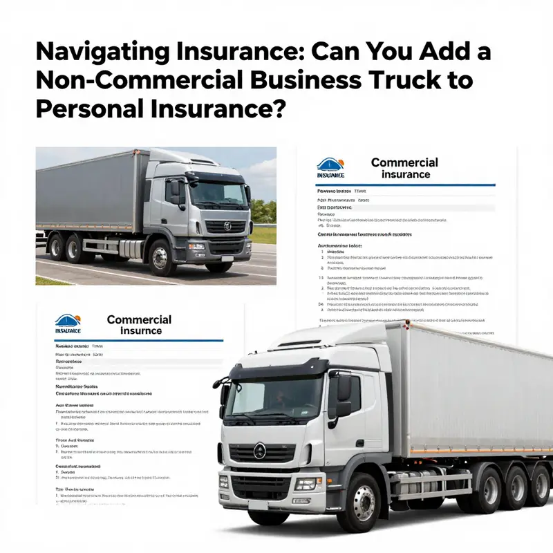 Exploring the complexities of insuring a non-commercial business truck under personal insurance.