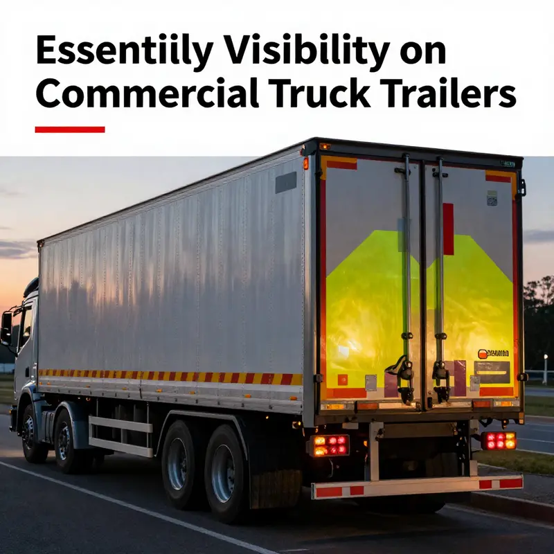 Identification numbers and logos prominently displayed on a commercial truck trailer, showcasing adherence to compliance standards.