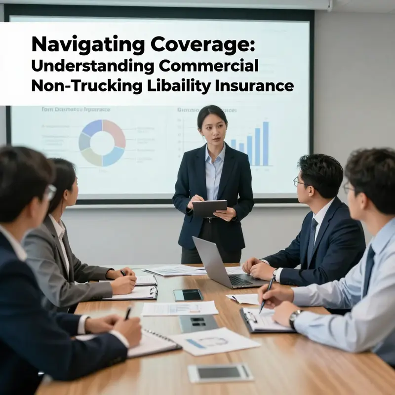 A truck utilized for non-trucking operations, emphasizing the need for commercial non-trucking liability insurance.