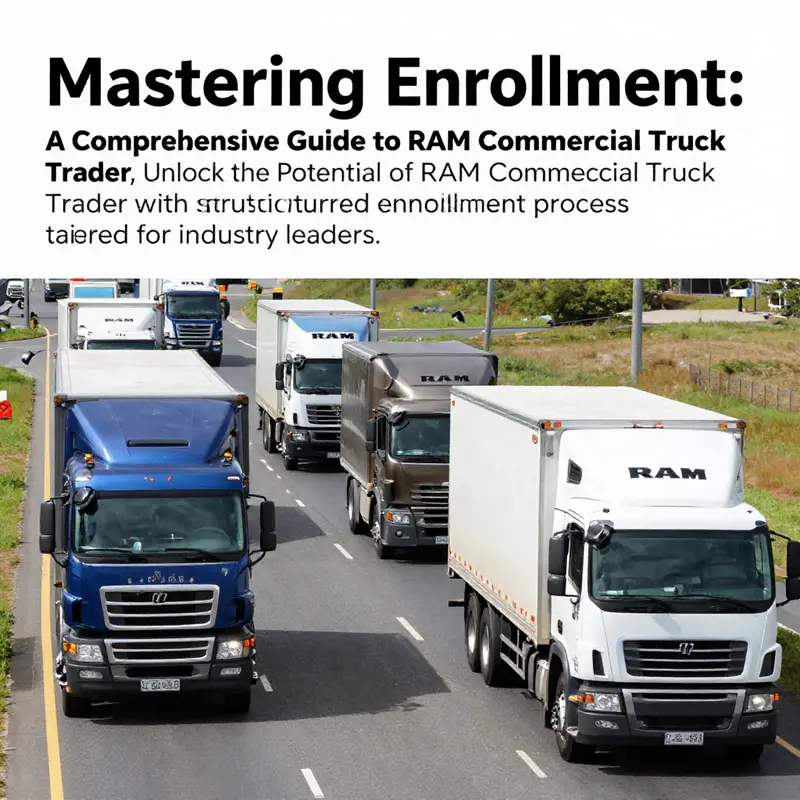 A sprawling highway showcasing diverse RAM commercial trucks emphasizing their role in the trucking industry.