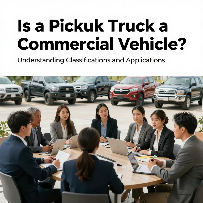 Understanding the regulatory context around classifying pickup trucks as commercial vehicles.