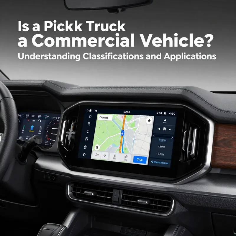 Understanding the regulatory context around classifying pickup trucks as commercial vehicles.