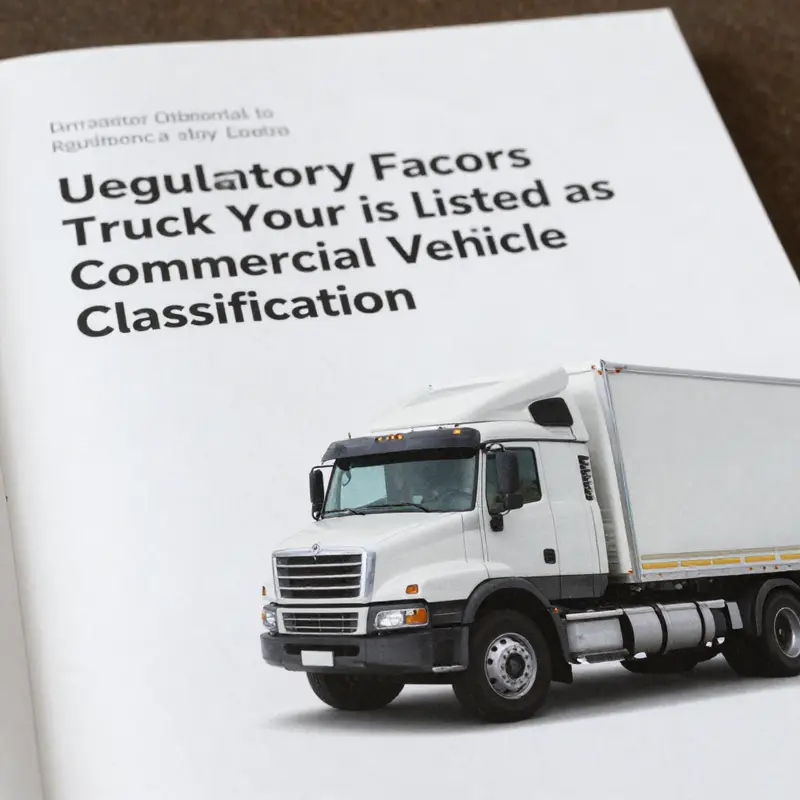 A commercial truck actively engaged in business operations, illustrating the primary use that classifies it as a commercial vehicle.