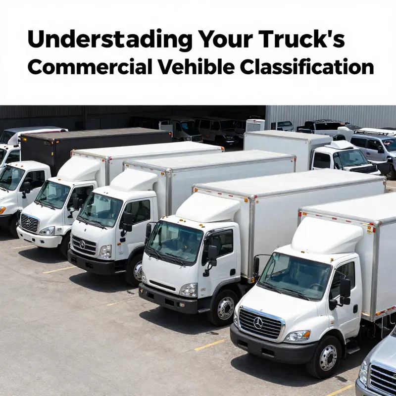 A commercial truck actively engaged in business operations, illustrating the primary use that classifies it as a commercial vehicle.