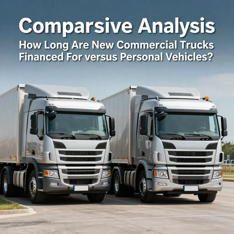 Exploring the typical financing durations for new commercial trucks.