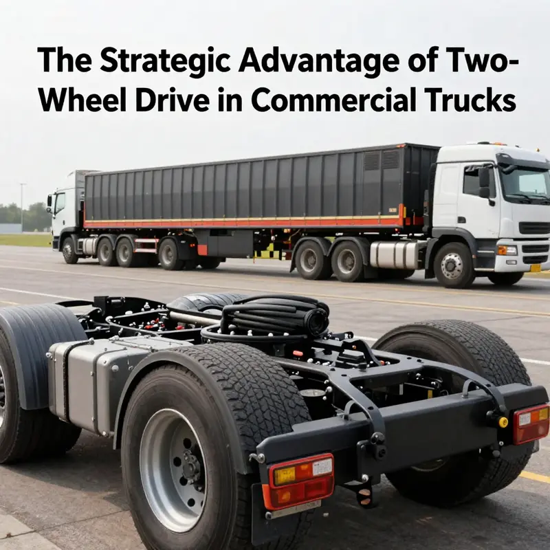 Highlighting the cost efficiency of 2WD systems in commercial trucks.