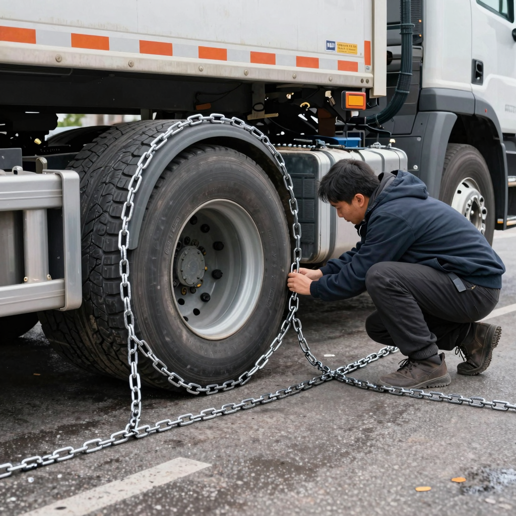 Snow Chain Installation Steps