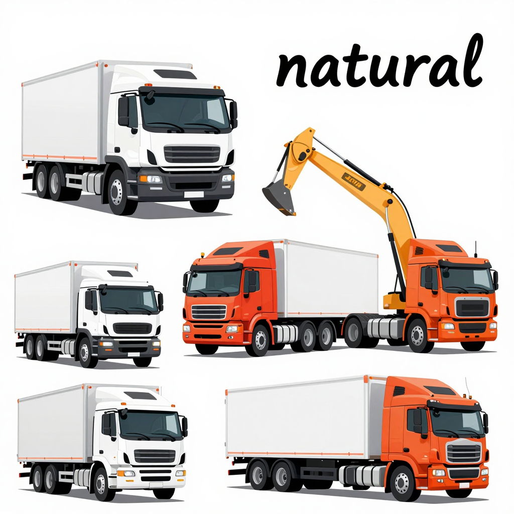 Commercial Trucks Illustration