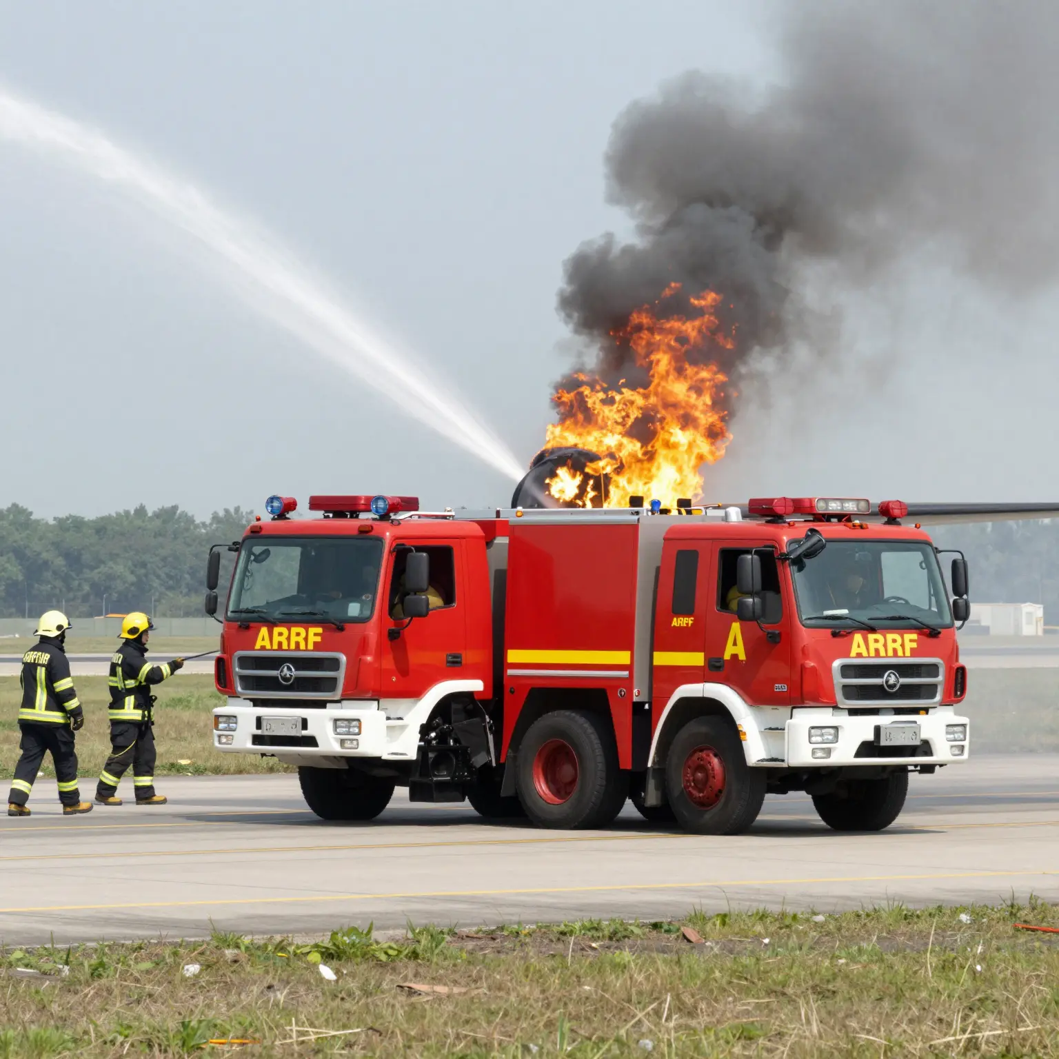 ARFF Vehicle in Action