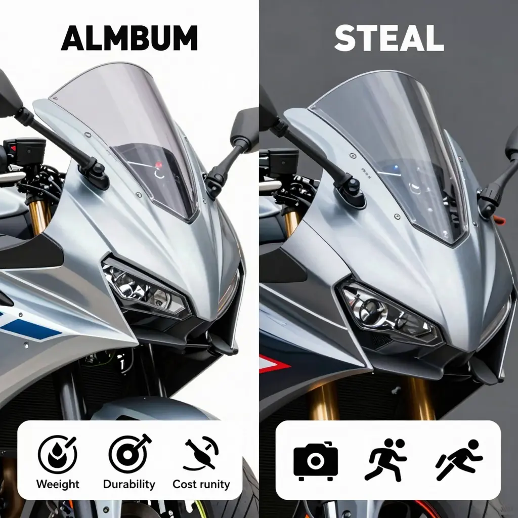 Comparison of Aluminum and Steel Motorcycle Fairings