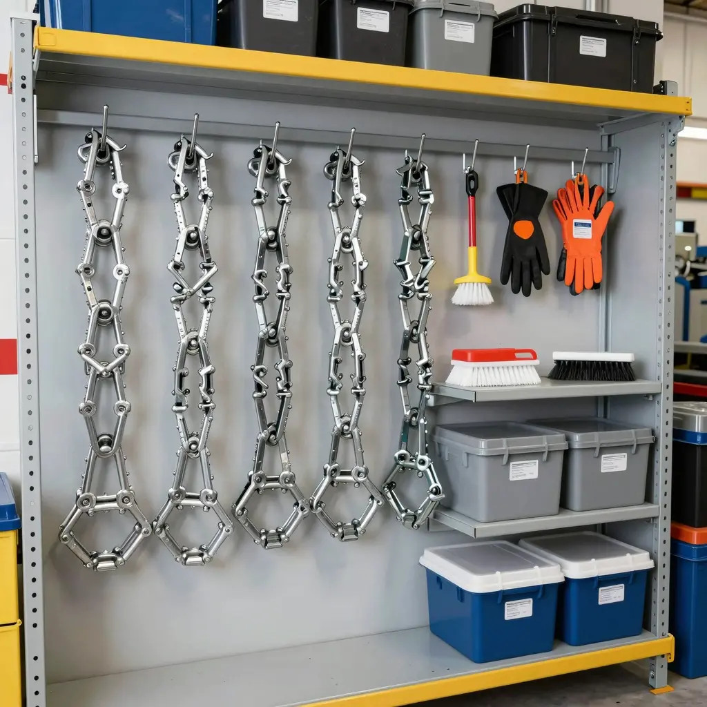 Organized Storage of Snow Chains