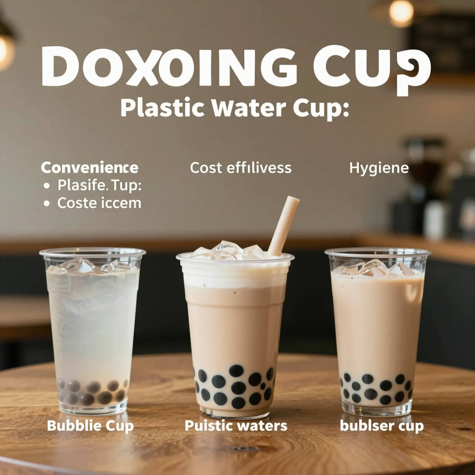 Infographic on Disposable Plastic Water Cups Benefits